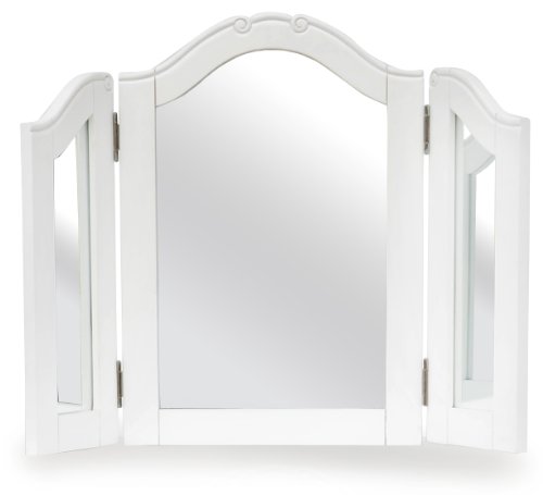 Juliette Shabby Chic Antique White Dressing Table Mirror ONLY