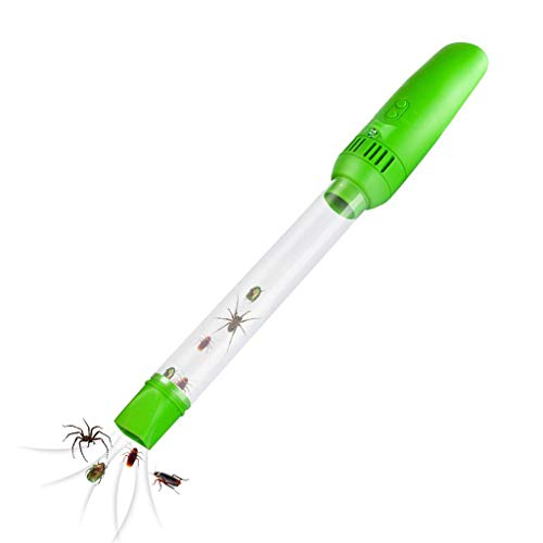 Preisvergleich Produktbild LXJ-YD Insektenfänger, Schädlingsbekämpfung Insektensauger Bienenfalle Vacuum Bug Catcher und Spider Catcher mit LED-Blitzlicht