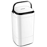 MOUTALE éLectrique Mini Portable Compacte Capacité De 4,5kg Capacité De SéChage 2kg Laveuse Machine à Laver Linge Essoreuse (Noir, Vert, Rose)