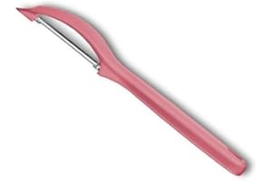 Victorinox, 7.6075.12, Kitchen Utensils, Universalschäler, Extra scharfe Klinge, Mikrozahnung, robuster Kunststoff-Griff, Hellrot, Made in Switzerland, Spülmaschinengeeignet