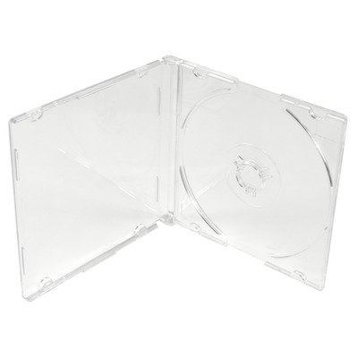 25 x Single CD/DVD transparent 8 cm Jewel Cases von dragontrading®