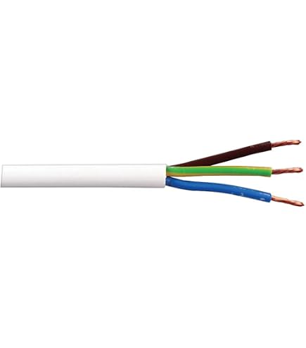 Pro Elec 2-adriges Netzkabel – 0,50 Mm², 10 M, Weiß, 3 A