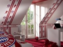 Rasch BORTE FC Bayern Tapete – Borte mit Schriftzug passend zur Tapete - 2