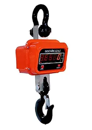 3 tons/3000kg TAJ+ Metal Die Cast Body OCS Premium Heavy Sturdy Digital Crane Scale with IR Remote, 6V Battery