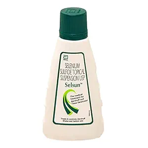 Selsun Suspension Anti Dandruff Shampoo, Clears away dandruff flakes, Relieves from excessive oil, Relieves from dandruff related itching (Pack of 2, 120ml)