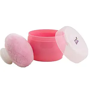 BeeBaby Premium Powder Puff with Conatiner for Baby (Pink)