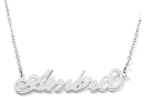 Flowers Collana Vari Nomi in Acciaio lucidissimo. Girocollo Collana con Nome Donna per Essere Sempre al Top. Scegli Il Tuo per Un Ottima Idea Regalo