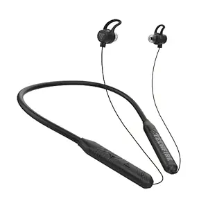 Techfire Fire 100 Wireless Bluetooth In Ear Neckband Headphone with Mic (Black)