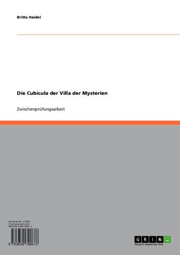 Die Cubicula der Villa der Mysterien