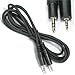 Price comparison product image 1.2m Iphone, Ipod, MP3, Laptop, In Car DVD Player to Audio system Aux socket cable. 2.5mm to 3.5mm Stereo Jack Plug