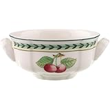Villeroy and Boch French Garden Fleurence - Tazón para consomé con diseño de frutas, 0,35 l, color blanco