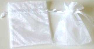 Rina's Garden Organza Favor Bags - 4x6 - WHITE - 30 Bags by HOME4ALL