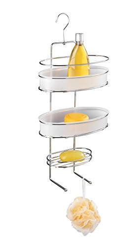WENKO 20891100 Vacuum-Loc Duschdiener Milazzo – Befestigen ohne bohren, Stahl, 26 x 58 x 18 cm, Chrom - 4