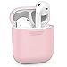 Produktbild USSJ Airpods Schutzhülle-Airpods Silikon Case Skin Hülle Tasche und Silikonhülle Stoßfeste Schutzhülle für Apple AirPods Ladekoffer (Rosa)