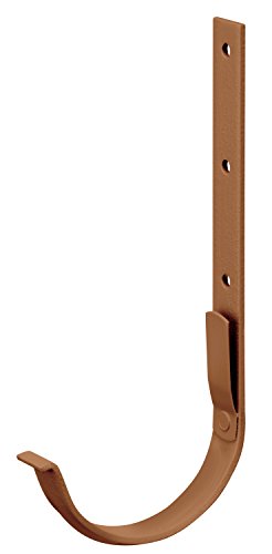 Preisvergleich Produktbild Inefa Rinnenhalter NW 150, Braun halbrund Stahl, verzinkt, Regenrinne, Dachrinne