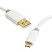 AV CONNECT Gold Plated Micro USB Cable 3.3 Feet ( 1 Meters ) - Fast Charging up to 2.4 Amps & High Speed Data Sync For Samsung, Lenovo, Lumia, Xiomi MI, HTC, LG, Nexus, Motorola Moto G, ASUS, Coolpad, Sony, Micromax, Intex, Karbonn and all other mobile devices and Tablets (White) RS.249.00