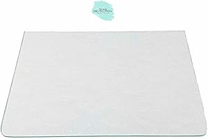 GLAS REVOLUTION Kühlschrank Einlegeboden - Strukturglas Kathedral 4 mm – Glasplatte, 2 abgerundete Ecken, alle Maße lieferbar (89,96 EUR/qm) - 485 mm x 235 mm