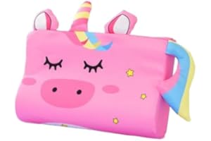 champracer Schlummerkids Kissen Original,Kinderkissen für Besserenund Gesünderen, Calmly Ergonomisch, Kawaii Tiere Kissen, Atmungsaktiv und Hautfreundlich （Mit Kopfkissenbezug） (Einhorn,50 * 30 cm)