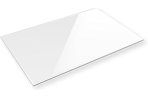 ‎EURO TISCHE Euro Tische Glasplatte für Kaminofen und Tischplatte in 115x65cm Facettenschliff, Schutzplatte mit 6mm ESG Sicherheitsglas, Funkenschutzplatte, Glasboden für Kamin (Klarglas)