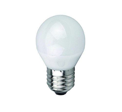 RaydanHome 15793-Bombilla LED, Forma esferica, 5 W, 400 lúmenes, 230º, 4000k, Color, Blanco, E27