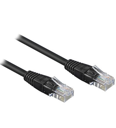 Preisvergleich Produktbild Patchkabel, Cat. 6, U / UTP, schwarz, 15m, Good Connections®