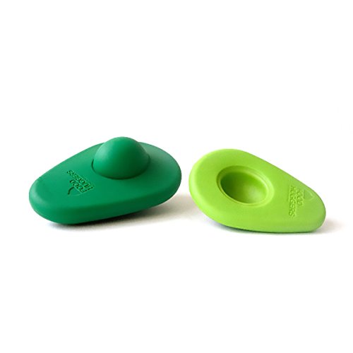 Lebensmittel Huggers von Kitchencraft Silikon Avocado Savers – Mehrfarbig (Set von 2) - 3