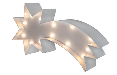 Stella Di Natale A Batteria.Marquee Lights Stella Cadente Shooting Star Stella Di Natale Con Illuminazione A Led In S Batteria Alimentata In Metallo Verniciato A Polvere Odontotal Com Uy
