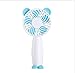 Produktbild Qpzz Tragbare Mini Handheld Niedlichen Cartoon Ventilator für Büro Kinderwagen Reise Schlafzimmer kleine Bärenform leise Ventilator,Blue