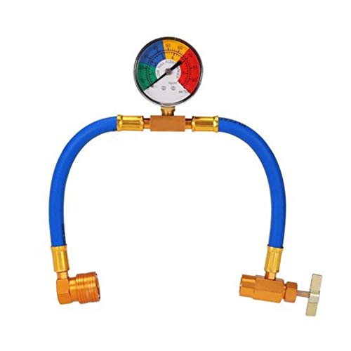 Preisvergleich Produktbild dewdropy R134A Kältemittel Nachfüllset Kfz-Klimaanlage Kältemittelschlaucherkennung Ergänzungsrohr Plus Fluoridrohr Europa 1 / 2ACME Flaschenöffner AL801G50
