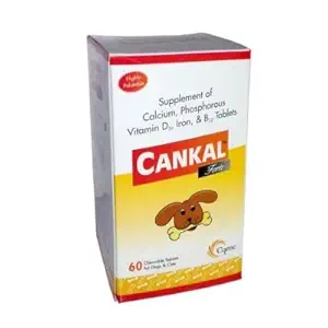 Cankal Forte Calcium Supplement Tablets for Pets 60TAB