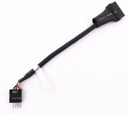 eightNice USB 2.0 9Pin header male to Motherboard USB 3.0 20pin Housing Female cable 10cm