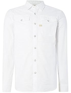 G-star weiß slim fit stretch shirt