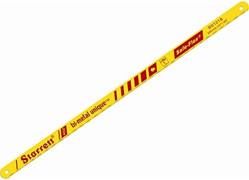Elite Choice Starrett Bi-Metal Unique Safe-Flex Hacksaw Blades 12" x 32T [Pack of 2] [Top Spec] - Min 3yr Warranty