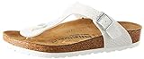 Laufsohle: Synthetik(EVA) BIRKENSTOCK Damen Gizeh Zehentrenner, Weiß Noir Magic Snake White, 40 EU