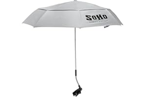 Soho Urban Artist UV Sunscreen Umbrella - Blocks UV Rays & Waterproof - A Safer Environment for Outdoor Painting, Artists, & Crafts - Single