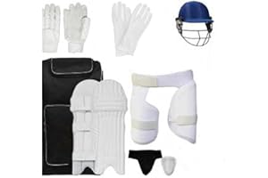 KALINDRI ENTERPRISES SPORTS INTERNATIONAL Kalindri Sports Player Protection Cricket Kit Accessories Combo Without Bat, Colour Design May Vary (Boys, Prime)