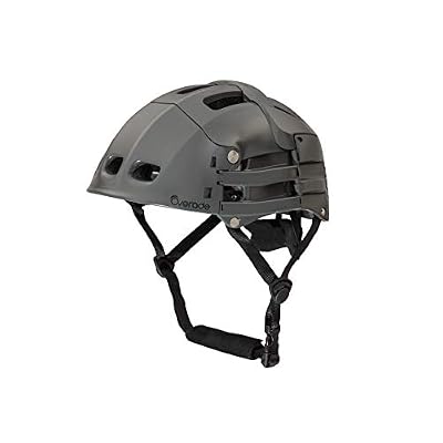 Overade Casque PLIABLE Plixi Fit pour vélo, trottinette électrique, gyroroue, skateboard, roller, VAE - Norme CE EN1078, même protection qu'un casque classique - Volume divisé par 3 (Gris, S/M (54-58 cm))
