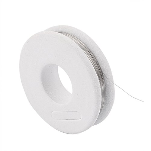 sourcingmap® 20m 0,1mm Silber Nichrome Heizdraht 38AWG Spur Heizelement Widerstandsdraht - 2