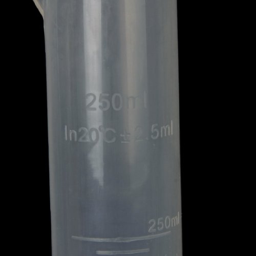 TOOGOO(R) 250ml 2.5ml Graduierung Transparente Kunststoff-Messzylinder - 4