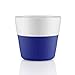 Produktbild Eva Solo 5706631064736 501036 Lungo-Becher, Silikonschale,230 ml, Porzellan, Electric blau, 8,5 x 8,5 x 8 cm, 2-teilig