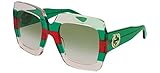 gafas graduadas gucci mujer 2018 Protective case included Gucci GG0178S 001 Gafas de sol, Multicolor (1/Green), 54 para Mujer