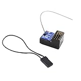 receptor flysky fs-r6b El receptor de 6 canales es compatible con FlySky FS-GT2E, FS-GT2G, FS-GT2F, FS-GT5, FS-IT4S, FS-I6, FS-I6X, FS-I6S, FS-I10, FS-i8, FS-TH9A Transmisor para Traxxas HPS HPI RC Car Boat