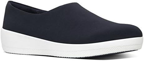 FitFlop™ SUPERSTRETCH™ BOBBY LOAFERS Womens Slip On Shoes Midnight Navy UK 6