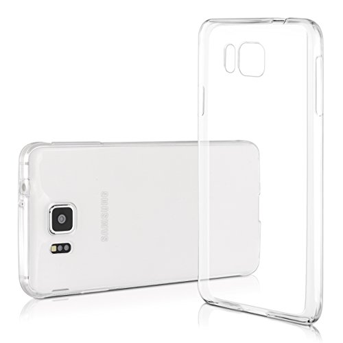 kwmobile Funda para Samsung Galaxy Alpha - Carcasa Protectora de  TPU  para m  vil - Cover  Trasero  en  Transparente 