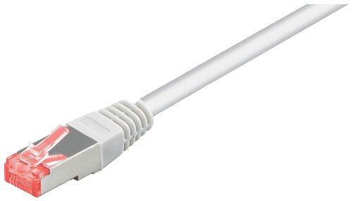 Wentronic CAT6 SSTP Netzwerkkabel (2x RJ45, 0,25m) weiß