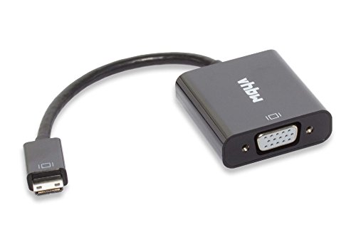 vhbw Adapter von Mini HDMI Typ C (m) auf VGA (f) für die Übertragung von Video HD Inhalten.