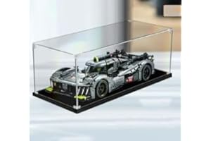 FYHCY Vitrine en Acrylique Transparente pour Lego 9X8-24H-Le-Mans-Hypercar-42156 Modèle, Vitrine Antipoussière Compatible avec Lego 42156 (Modèle Lego Non Inclus) 2MM