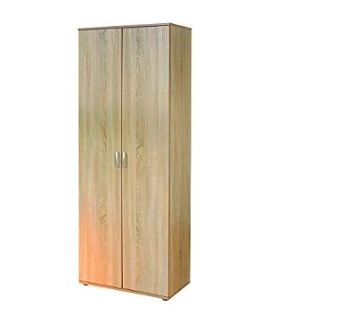 Links 19500100 Gallo Armoire avec 5 étagères 2 portes Chêne de Sonoma 70 x 34 x 189 cm