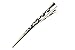 Mytoptrendz® Plain Long Gunmetal colour Clip Concorde Beak Hair Clip Grip with Cut Out Heart Design For hair Updos Accessories