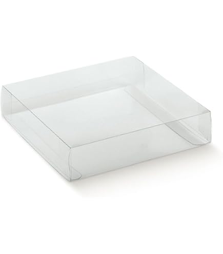 25 Scatoline Portaconfetti In PVC Trasparente – 12x12x19 Cm – Ideali Per Bomboniere, Matrimonio, Battesimo E Laurea - 3